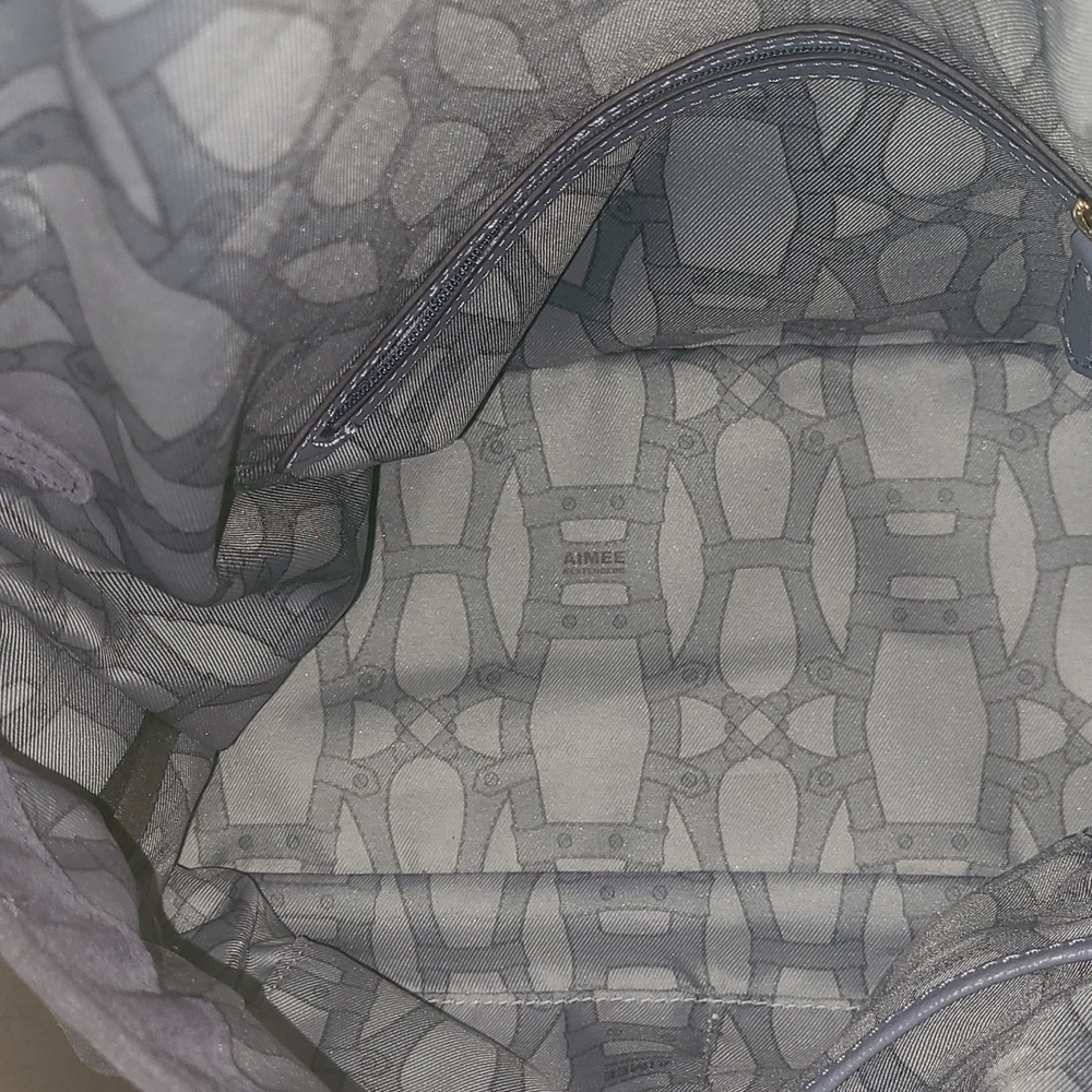 Aimee Kestenberg  blue leather and suede hobo bag EUC - Picture 12 of 16